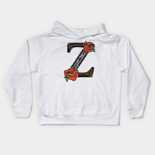 Crazy Monogram Z Kids Hoodie